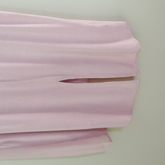 Chadwick's of Boston High Low Pleated Top S Dusty Rose - Picture 8 of 16